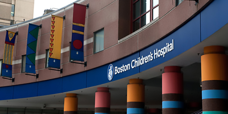 exterior of boston childrens hospital