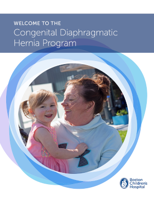 Cover: Welcome to the Congenital Diaphragmatic Hernia Program