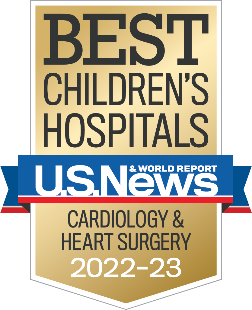 Gold US News badge; best Children's Hospital US News and World Report for Urology 2022-2023.