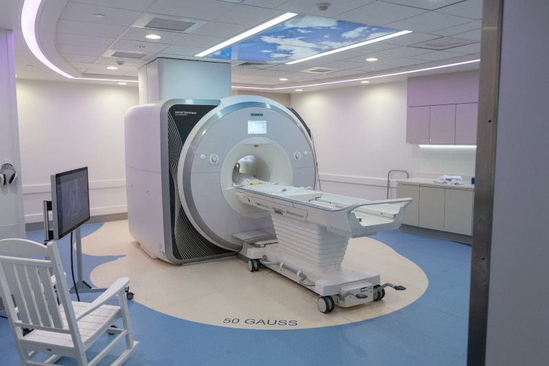 Research MRI suite MRI machine