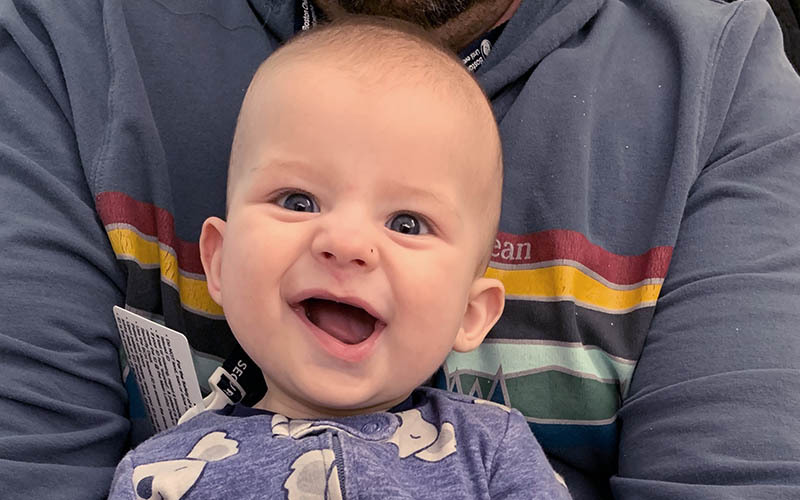 Smiling young toddler