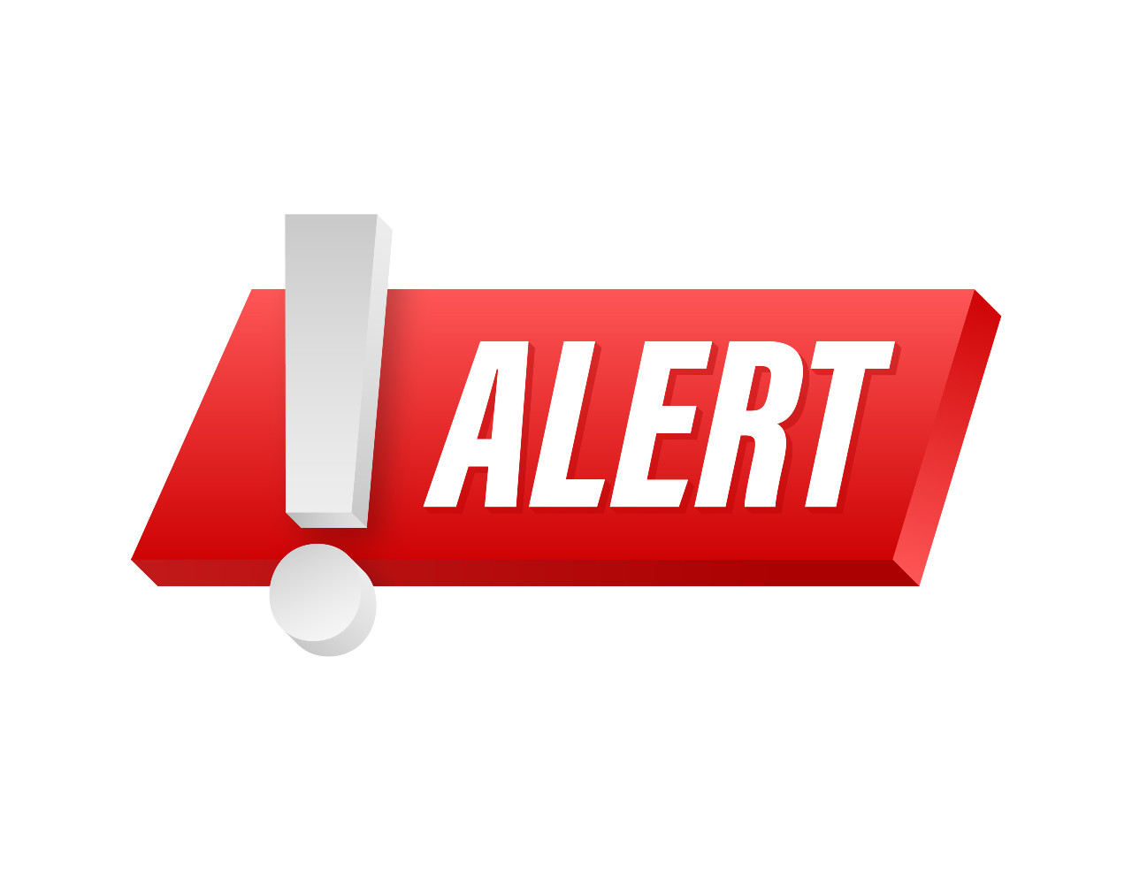 red block with word that say 'alert'