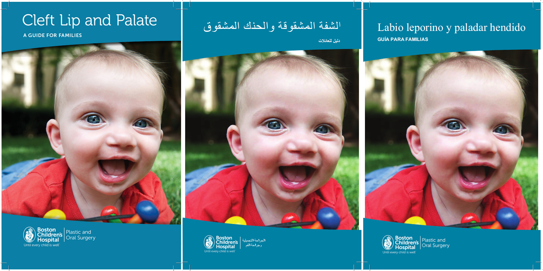 Cover of cleft lip and cleft palate brochures