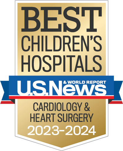 Best Childrens Hospital US News & World Report Honor Roll 2023-24 Badge - Cardiology