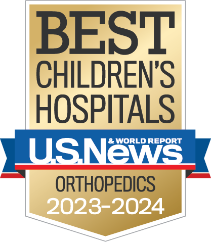 Best Childrens Hospital US News & World Report Honor Roll 2023-24 Badge - Orthopedics