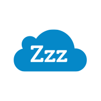 Cloud icon with Zzz over the cloud