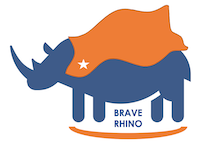 Brave RHINO study logo