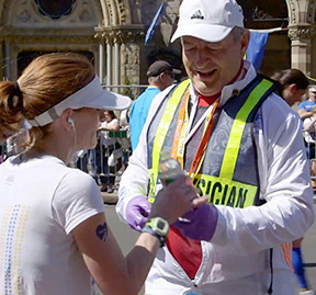 Dr. Lyle Micheli Boston Marathon