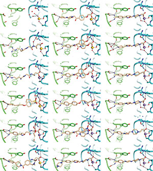 Illustrated image of protein strings