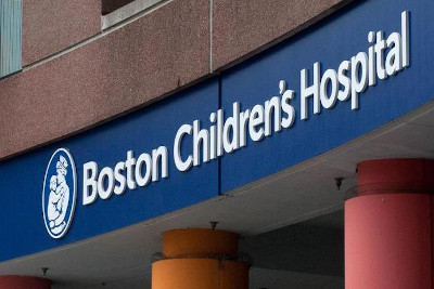 Exterior sign reads: Boston Children's Hospital