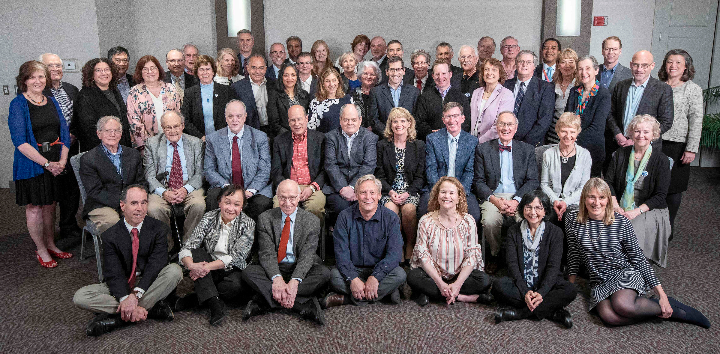 Alumni Association members pose for a photo