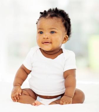 little girl sitting