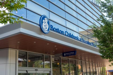 Exterior view of Boston Children's Brookline entrance