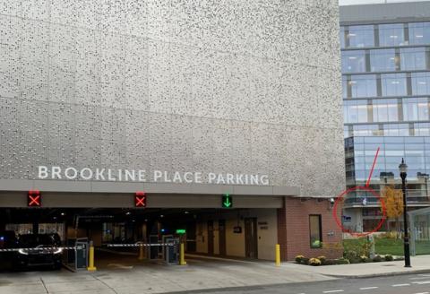 Brookline place parking garage.