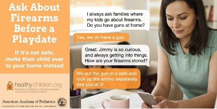 ask about firearms before a playdate