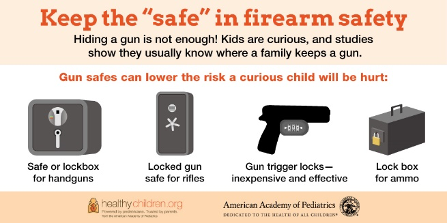 infographic about firearm safety