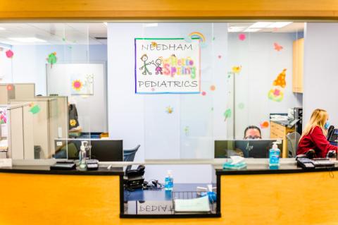 front desk of needham pediatrics