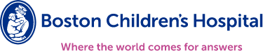 Boston Children's Hospital, Where the world comes for answers logo.